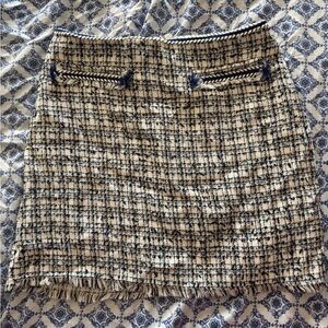 H&M Black and White Tweed Skirt